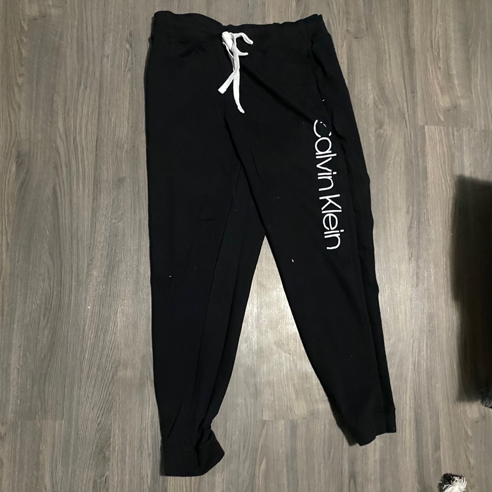 black calvin klein sweatpants